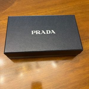 Prada leather wristlet